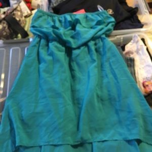 Strapless Summer High low dress